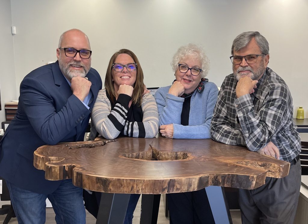 Ace Office Family Photo, Kevin, Shauna, Linda, Ace